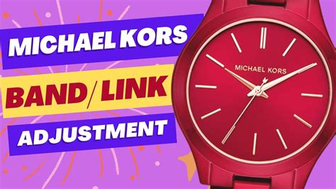 michael kors uhr größer machen|Michael Kors watch size adjustment.